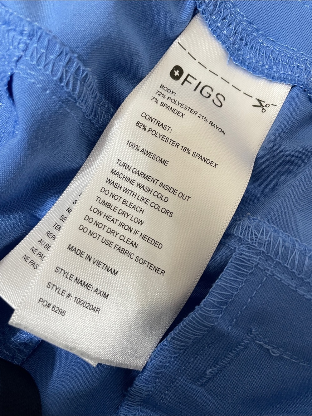 FIGS Axim 30” Cargo Scrub Pants size XL - Picture 5 of 7